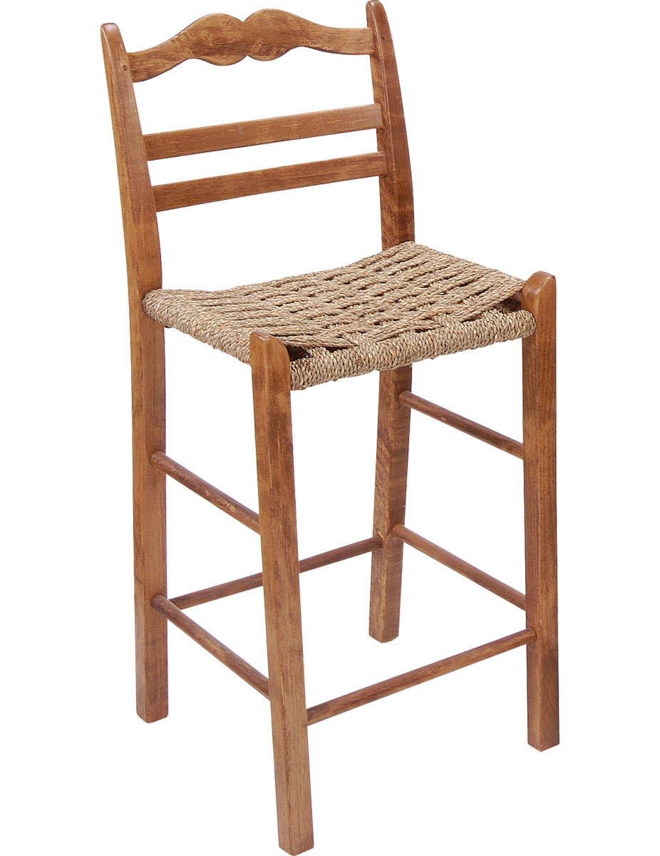 Ladderback Counter Stool stained