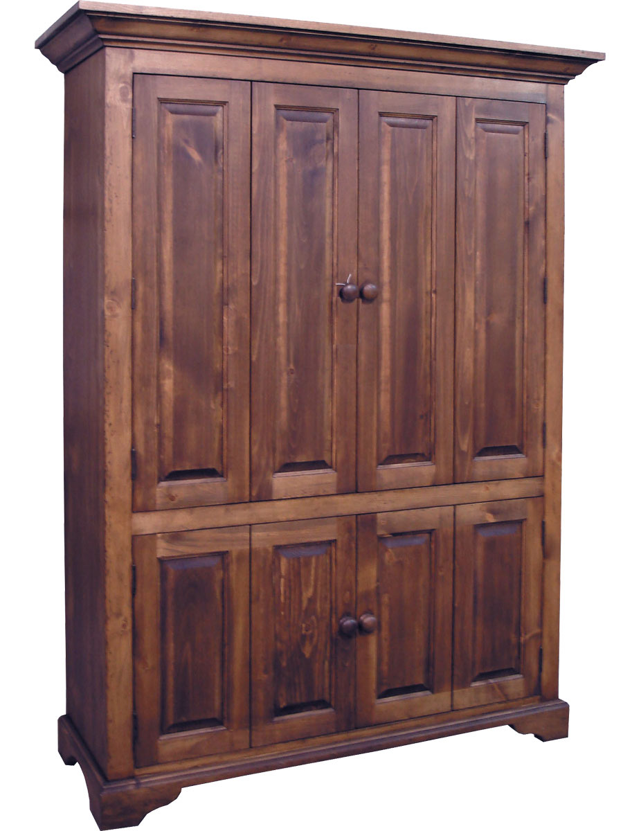 French Country Flat Screen TV Armoire stained