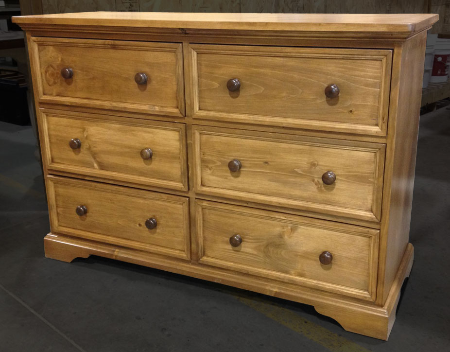 Six Drawer Dresser stained