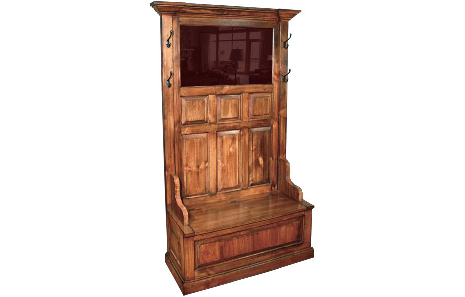 French Country Entry Hall Tree Furniture Kate Entry Hall Tree Finished In Tuscan Sunset