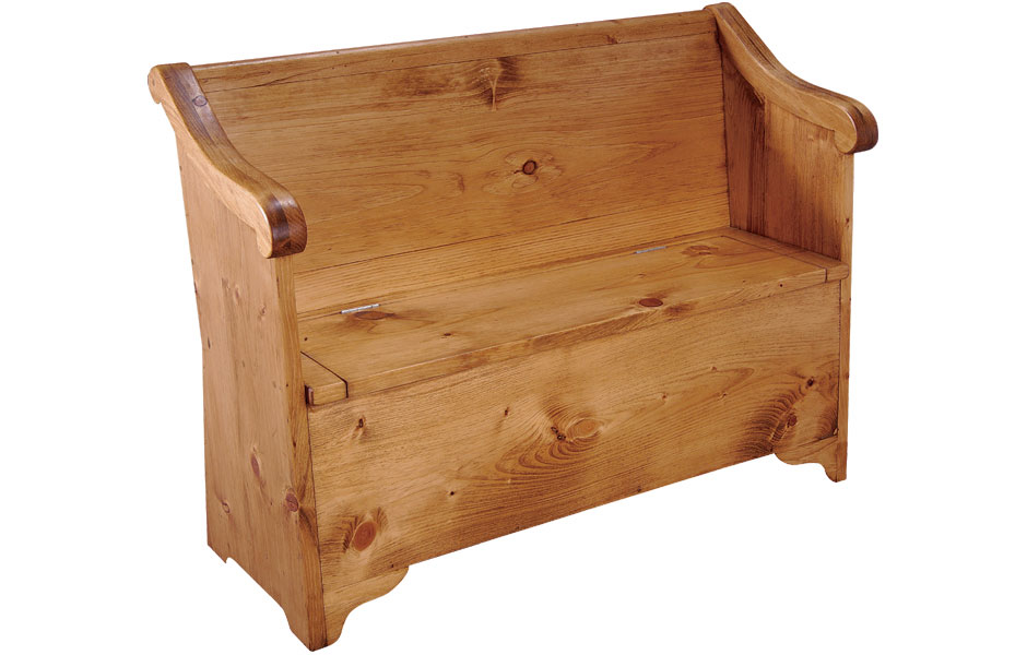French Country Sleigh Storage Bench Bedroom Sleigh Bench Finished In Natural
