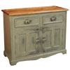 French Country 2 Door Buffet painted Sage