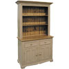 French Country 2 Door Open Cupboard painted