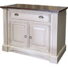 French Country 2 Door Provincial Buffet painted white