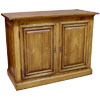 French Country 2 Door Tall Provincial Buffet stained Caramel