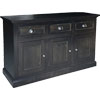 French Country 3 Door Sideboard stained