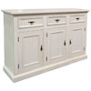 French Country 3 Door Tall Sideboard painted