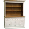French Country 4 Door Open Cupboard painted Champlain White