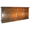 French Country 4 Door Sideboard stained