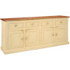 French Country 4 Door Sideboard painted buttermilk