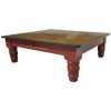 48 inch Square Coffee Table stained Natural