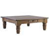 48 inch Square Coffee Table stained Gray