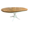 French Country 48 Round Turned Base Pedestal Table