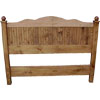 French Country Beadboard Headboard stained Natural