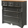 French Country Bonnet Chest Dresser painted