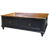 Country French Coffee Table painted Black