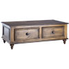 Country French Coffee Table stained Espresso