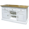 Country Wine Buffet painted bright white