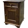 French Country Door and Drawer End Table stained Espresso