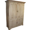 French Country Flat Screen TV Armoire painted Champlain Glaze