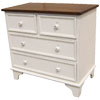 French Country Four Drawer Dresser Champlain White