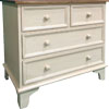 French Country Four Drawer Dresser White
