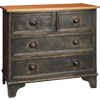 French Country Four Drawer Dresser painted Marine