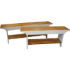French Country Kitchen Benches painted White