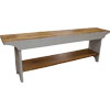 French Country Kitchen Bench painted White