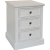 French Provincial Nightstand painted White