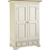 French Country Garde-robe Armoire stained Natural