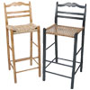 French Country Ladderback Stool Set