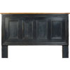 French Country Raised Panel Headboard painted Black