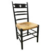 French Country Paysanne Chair in Black Milk Paint