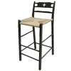 French Country paysanne barstool painted