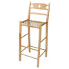 French Country paysanne Barstool stained