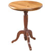 French Country Pedestal End Table painted Barn Red