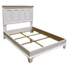 French Country Platform Bed, Paneled Headboard