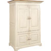 French Country Pocket Door TV Armoire painted Champlain
