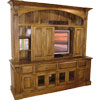French Provincial TV Armoire, Doors, stained