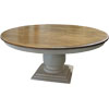 Round Pedestal Table, Painted White