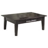 Square Leg Coffee Table stained Espresso