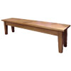 French Country Tapered Leg Bench stained