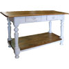 French Country Turned Leg Sofa Table painted