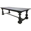 Provincial Trestle Table natural wood stain