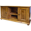 TV Stand with Doors stained Natural